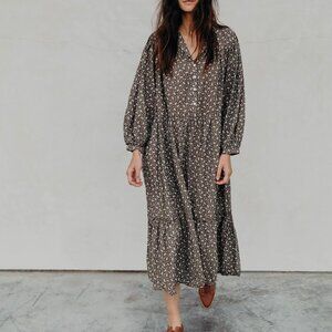 esby apparel Philippa Dress - Basil Ristra Size L